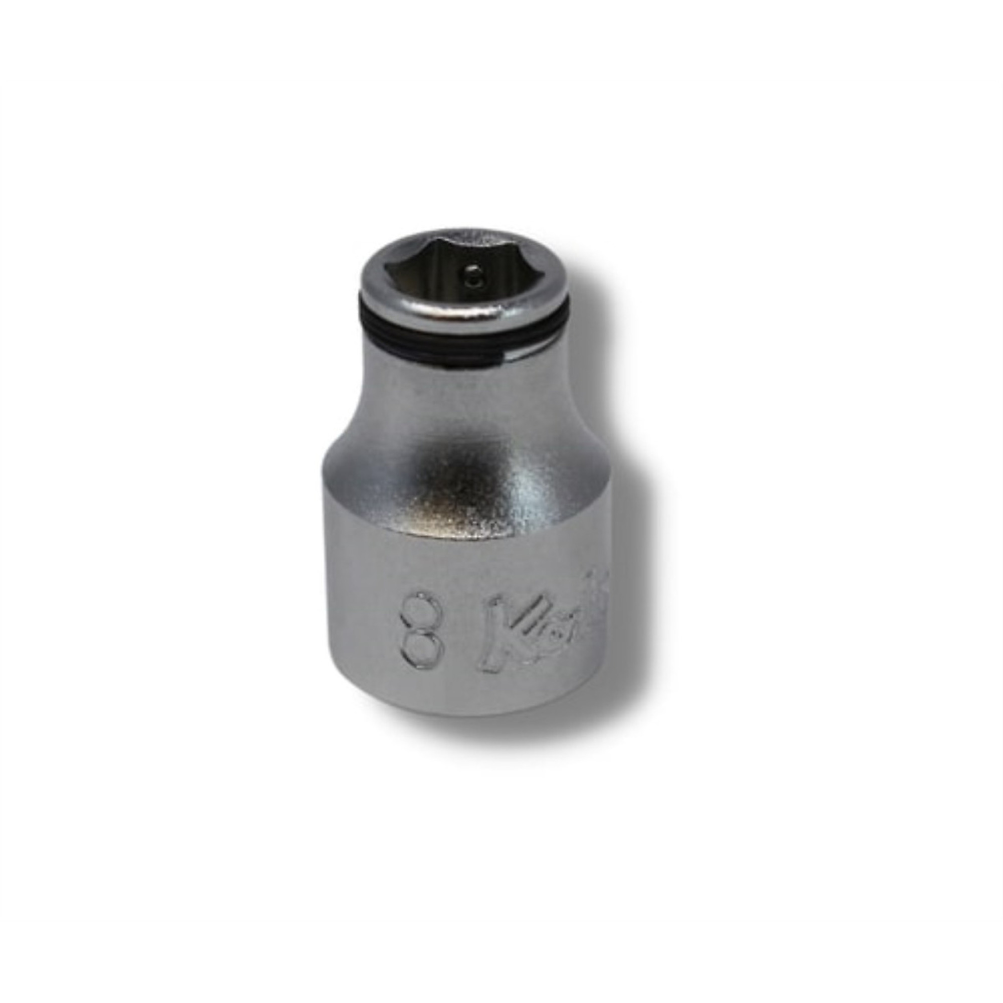 Ko-ken USA 3/8in. Sq. Dr. Socket — 8mm Nut Grip, 26mm Length, Model# KKN3450M-8